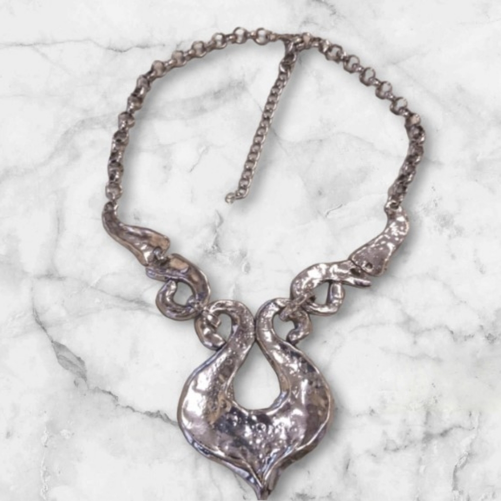 Hammered Statement Necklace
